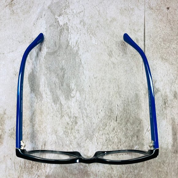 Coach Oval Black Blue And Silver Eyeglasses Glasses Frames NWOT - Picture 9 of 12